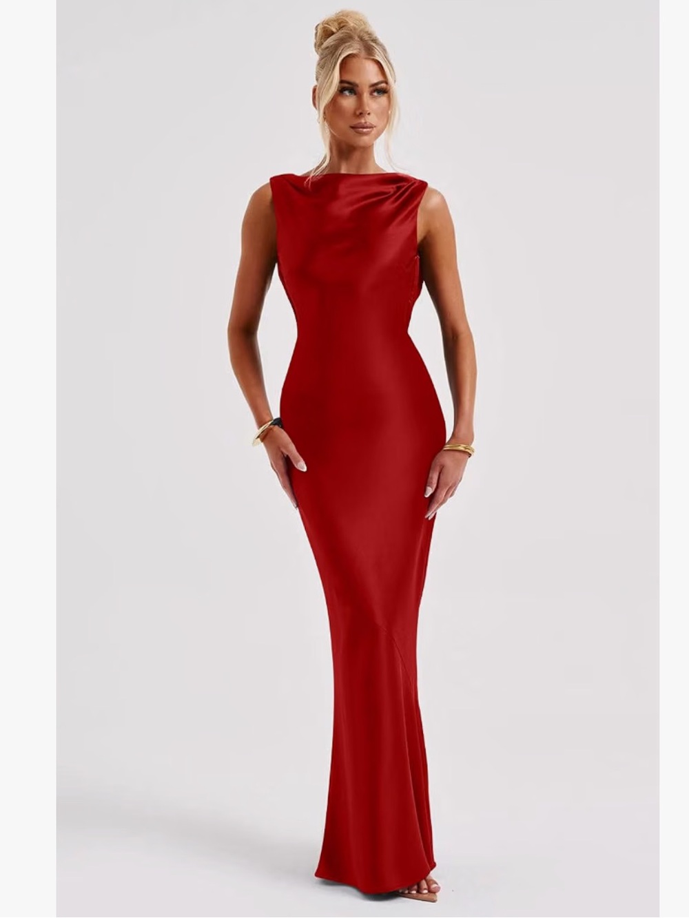 OYS Red Maxi Dress Size Medium NWOT